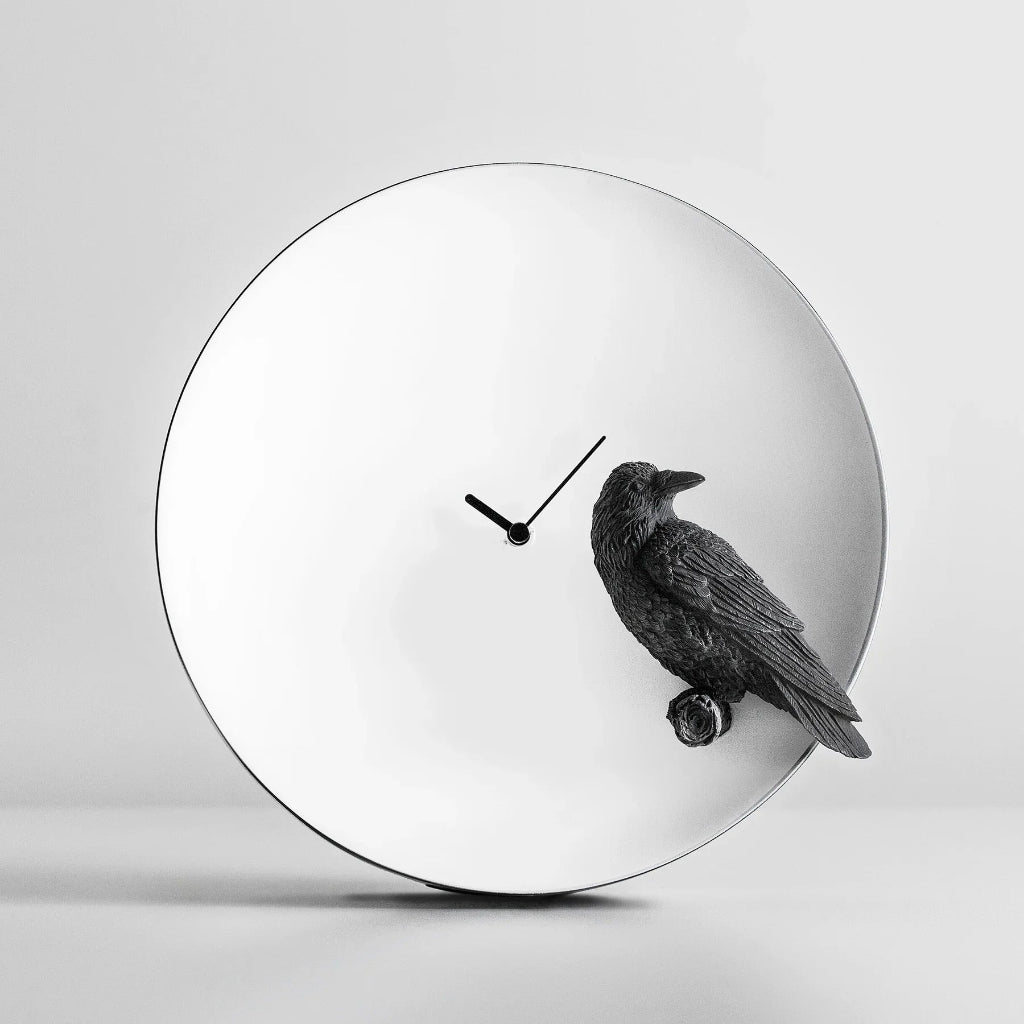 Clock Haoshi Moon - Raven available at Spacio retail stores in Mumbaii & Kolkata and online.