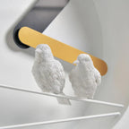 Clock Haoshi Sparrow Round Yellow Gray Spacio India