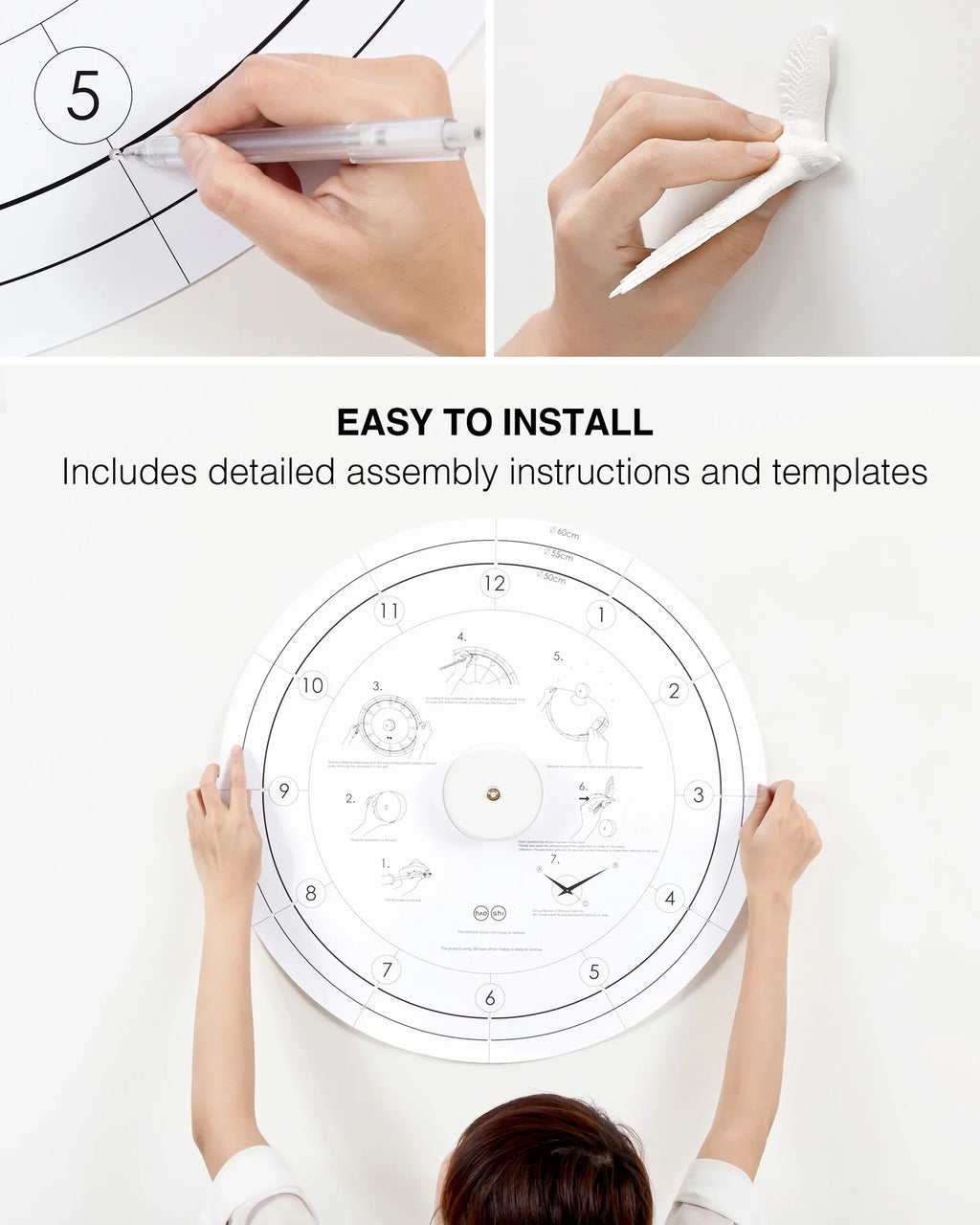 Haoshi Swallow Wall Clock Spacio India