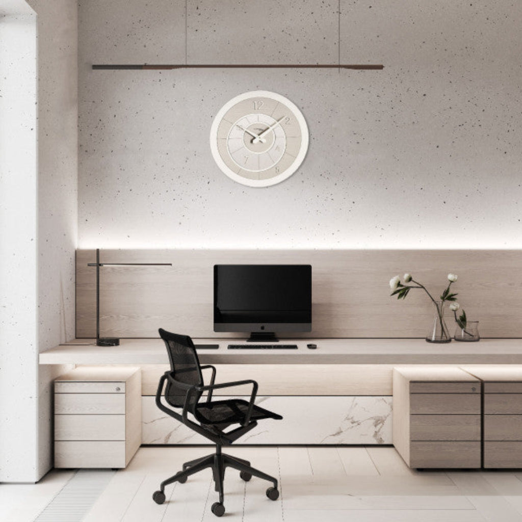 Incantesimo Alium Vanilla Champagne Wall Clock Spacio India