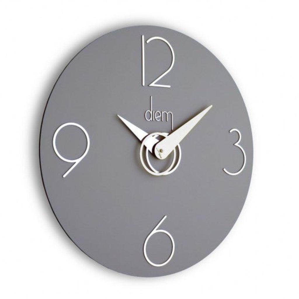 Incantesimo Diem Grey Wall Clock available at Spacio retail stores in Mumbaii & Kolkata and online.