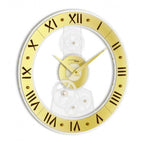 Incantesimo Genius 132 Gold Wall clock available at Spacio retail stores in Mumbaii & Kolkata and online.