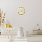 Incantesimo Genius 132 Gold Wall clock Spacio India