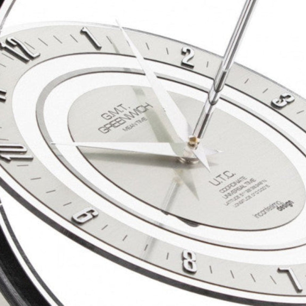 Incantesimo Greenwich Table Clock Silver Table Lamp Spacio India