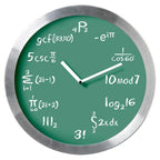 Clock with mathematical equations on a green background from Kairos available at Spacio retail stores in Mumbaii & Kolkata and online.