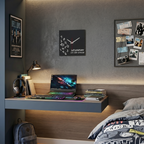 Whatever funky wall clock in a young teenager room