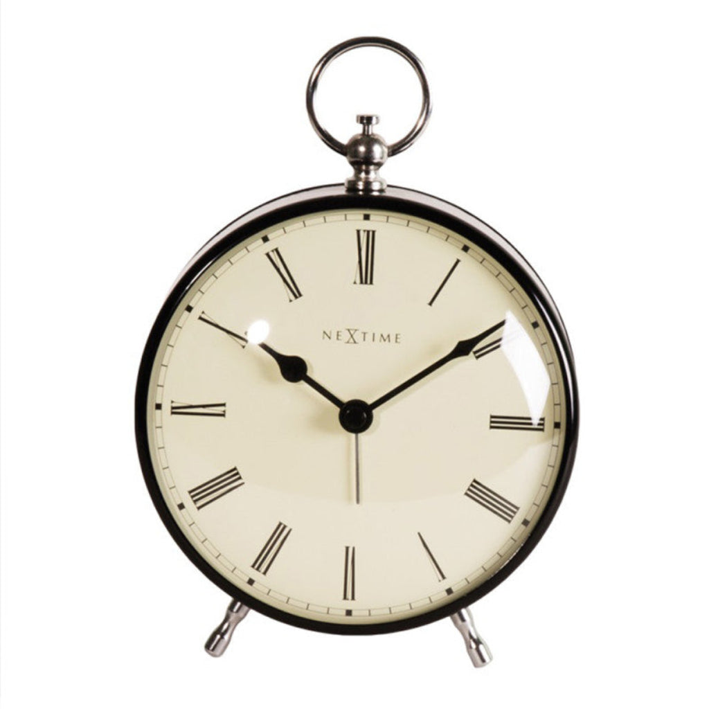 NeXtime pocket watch-style clock on a white background from Nextime available at Spacio retail stores in Mumbaii & Kolkata and online.