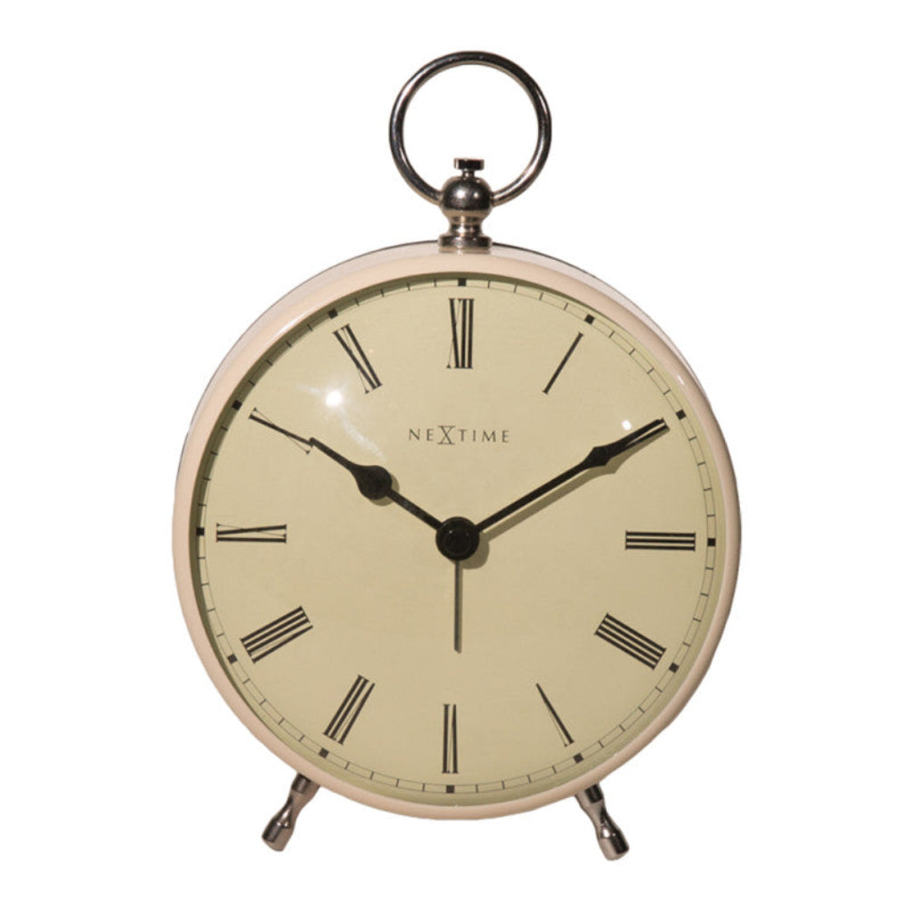 NeXtime pocket watch-style clock on a white background from Nextime available at Spacio retail stores in Mumbaii & Kolkata and online.