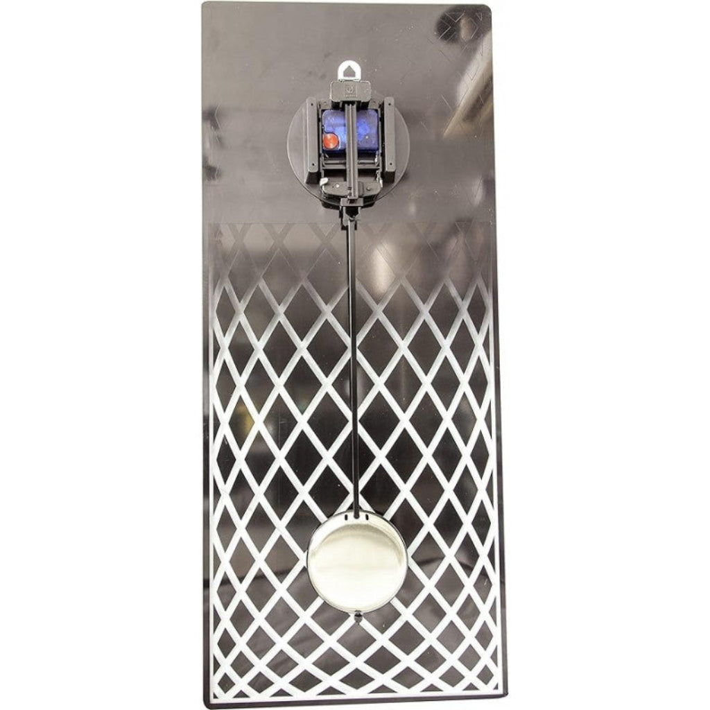 Decorative wall light fixture with metallic grid design on a white background