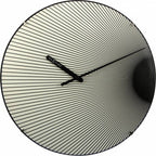 Round wall clock with a unique design on a white background
from Nextime available at Spacio retail stores in Mumbaii & Kolkata and online.