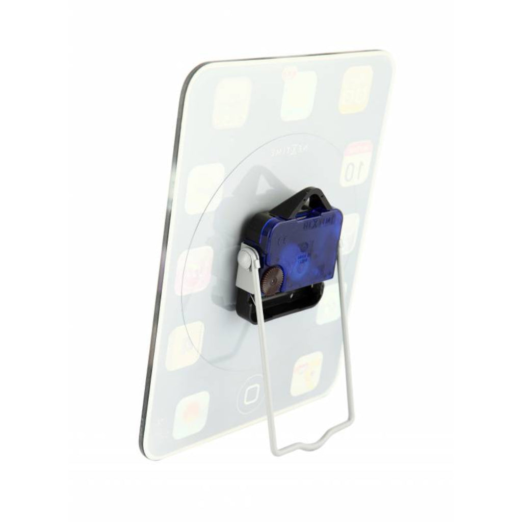 LED light panel with blue switch on a white background