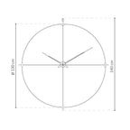 Technical drawing of a circular object with dimensions
