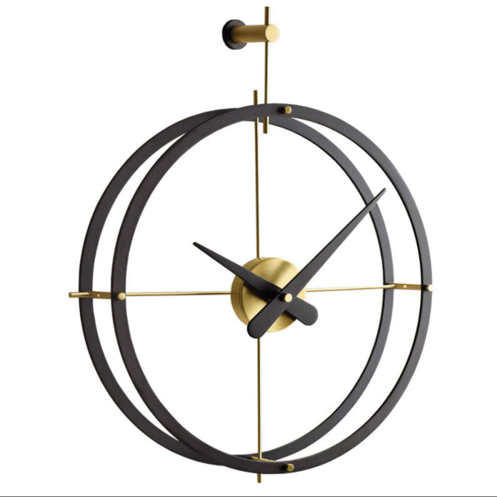 The Nomon 2 Puntos NG DPNG Wall Clock is a stunning example of aesthetic load, featuring geometric and linear designs in black and gold. Hang this elegant timepiece on your wall for a touch of sophistication. available at Spacio retail stores in Mumbaii & Kolkata and online.