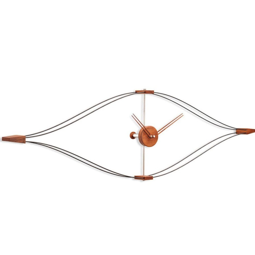 A Nomon Clock Look LON000NN made of metal and wood. available at Spacio retail stores in Mumbaii & Kolkata and online.