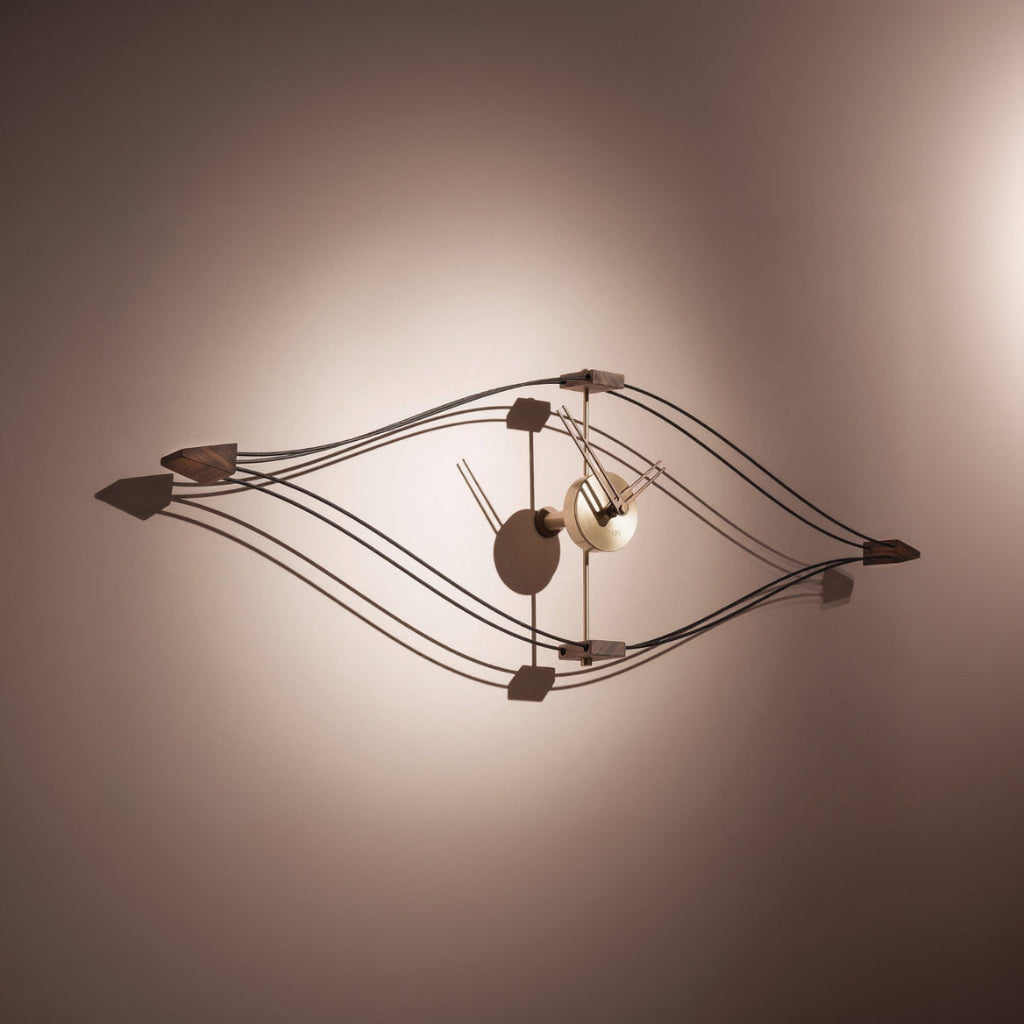 Decorative wall light fixture on a plain background
