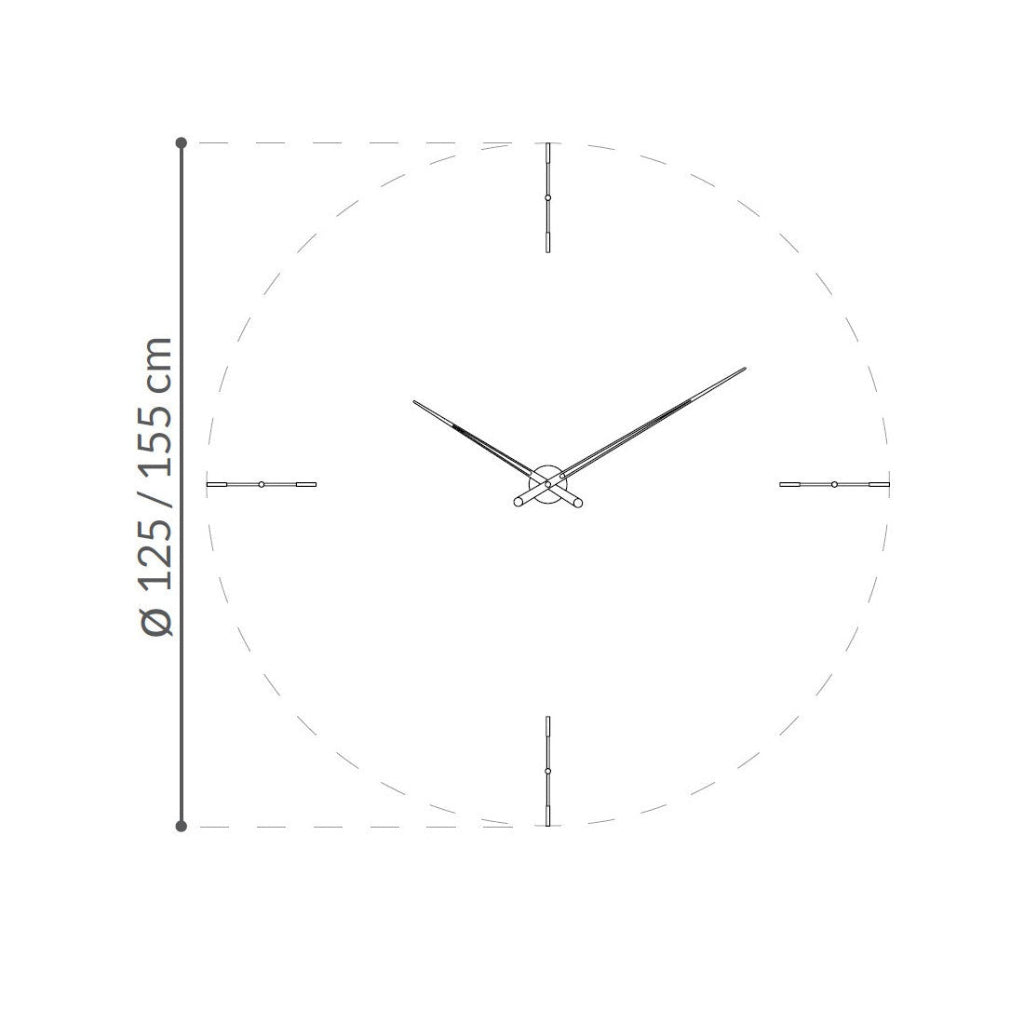 Details of Nomon Spain Merlin 4 Gold Walnut on a white back ground available at Spacio India for luxury home decor collection of Timepieces & Clocks.