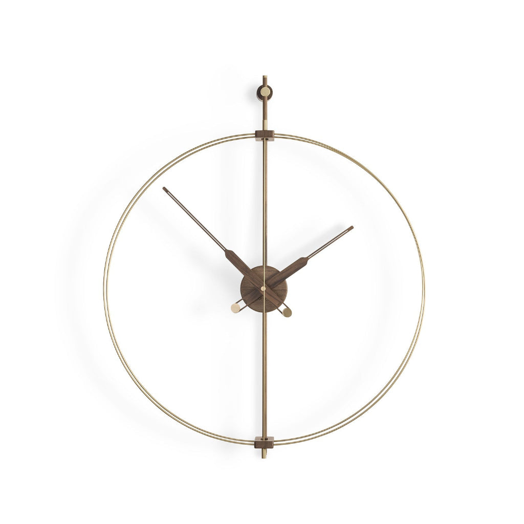 Nomon Spain Mini Barcelona Premium Gold MBARGPREM on a white back ground available at Spacio India for luxury home decor collection of Timepieces & Clocks.