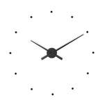 A Nomon Clock Nomon OJ Black 80cm N010 wall clock on a white background. available at Spacio retail stores in Mumbaii & Kolkata and online.