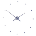 Modern wall clock with minimalistic design on a white background available at Spacio retail stores in Mumbaii & Kolkata and online.