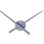 Two crossed blue rods on a white background