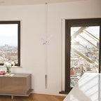Modern interior with a window view of a cityscape
