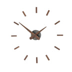 Wall clock with brown hour and minute hands on a white background available at Spacio retail stores in Mumbaii & Kolkata and online.