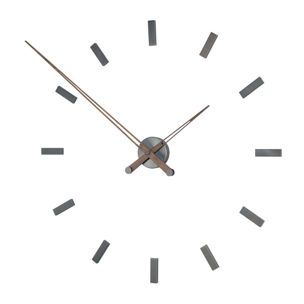 Side look of Nomon Spain Tacon T 12 Graphite on a white back ground available at Spacio India for luxury home decor collection of Timepieces & Clocks.