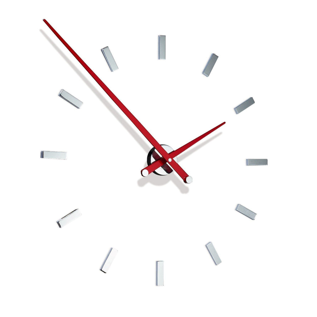 Side view of Nomon Spain Tacon L 12 Red on a white back ground available at Spacio India for luxury home decor collection of Timepieces & Clocks. available at Spacio retail stores in Mumbaii & Kolkata and online.