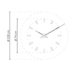 Details of Nomon Spain Tacon L 12 Red on a white back ground available at Spacio India for luxury home decor collection of Timepieces & Clocks.