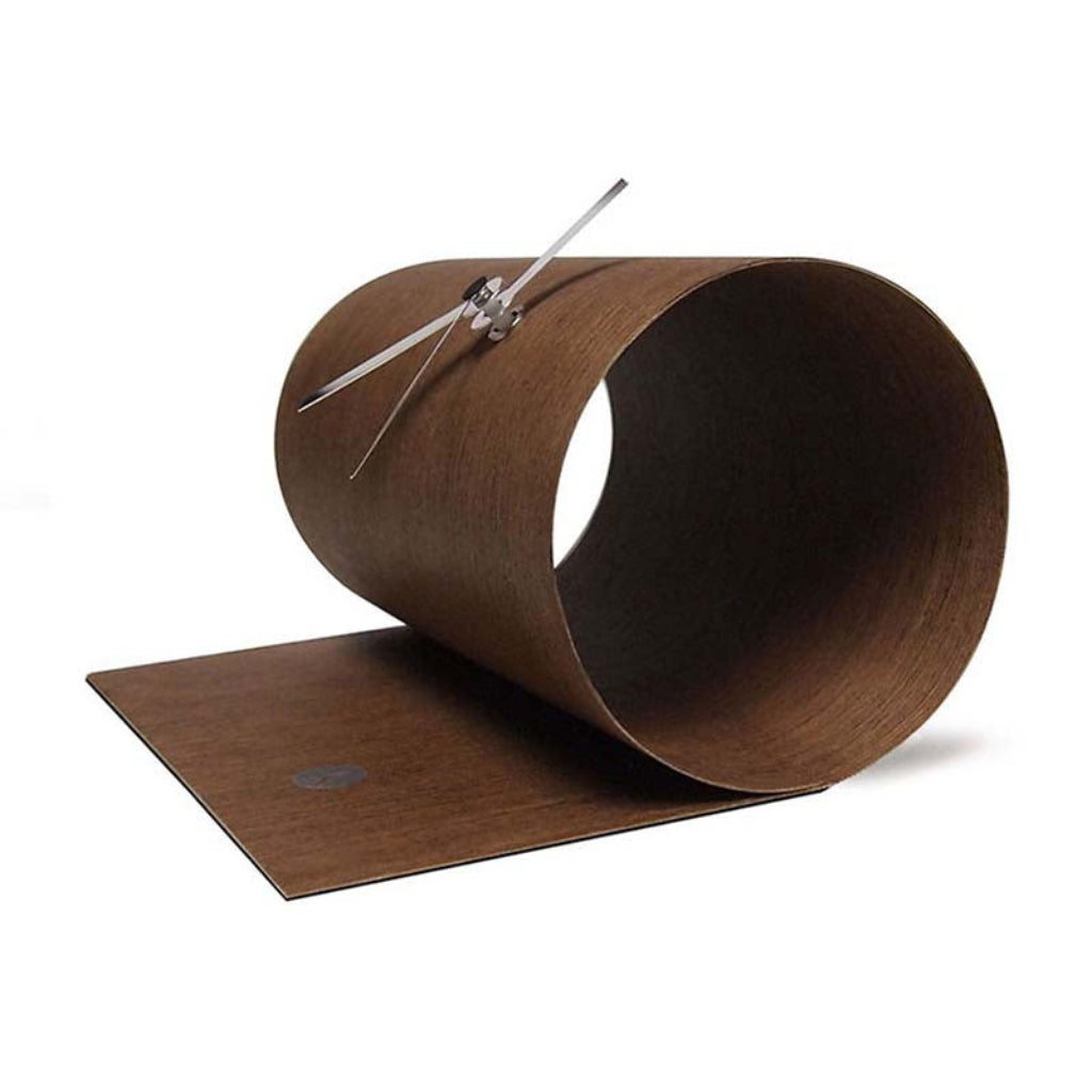 Brown cylindrical cat toy with a attached string on a white background from Tothora available at Spacio retail stores in Mumbaii & Kolkata and online.